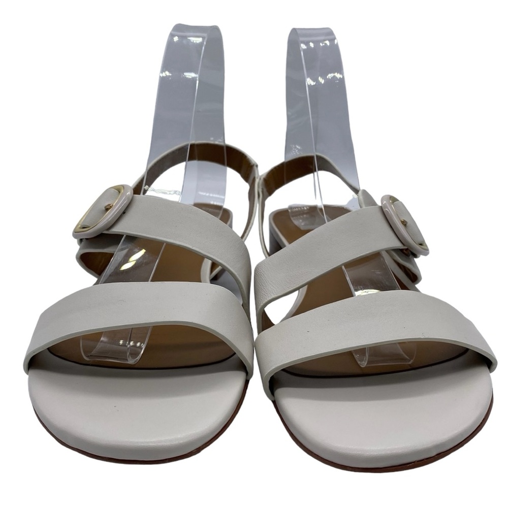 Naturalizer Womens Shoes Meesha Sandals White Leather Chic Flat Comfortable Sz 9 - Picture 4 of 11